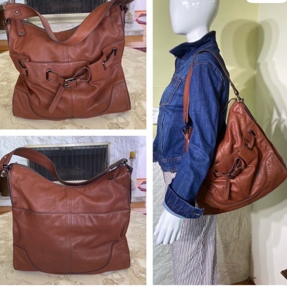 Kooba Lambskin Leather Hobo Bag